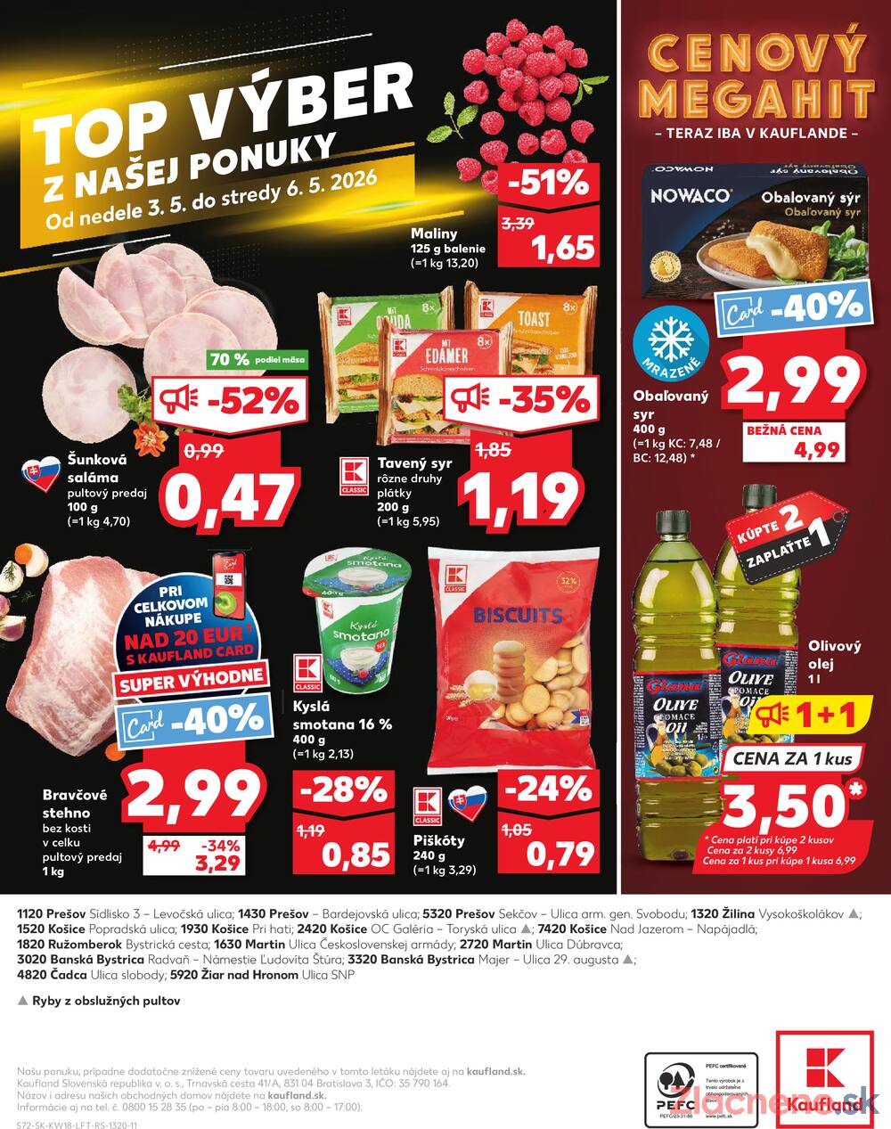 Kaufland 30.4. - 6.5. - Kaufland Košice-Pri hati