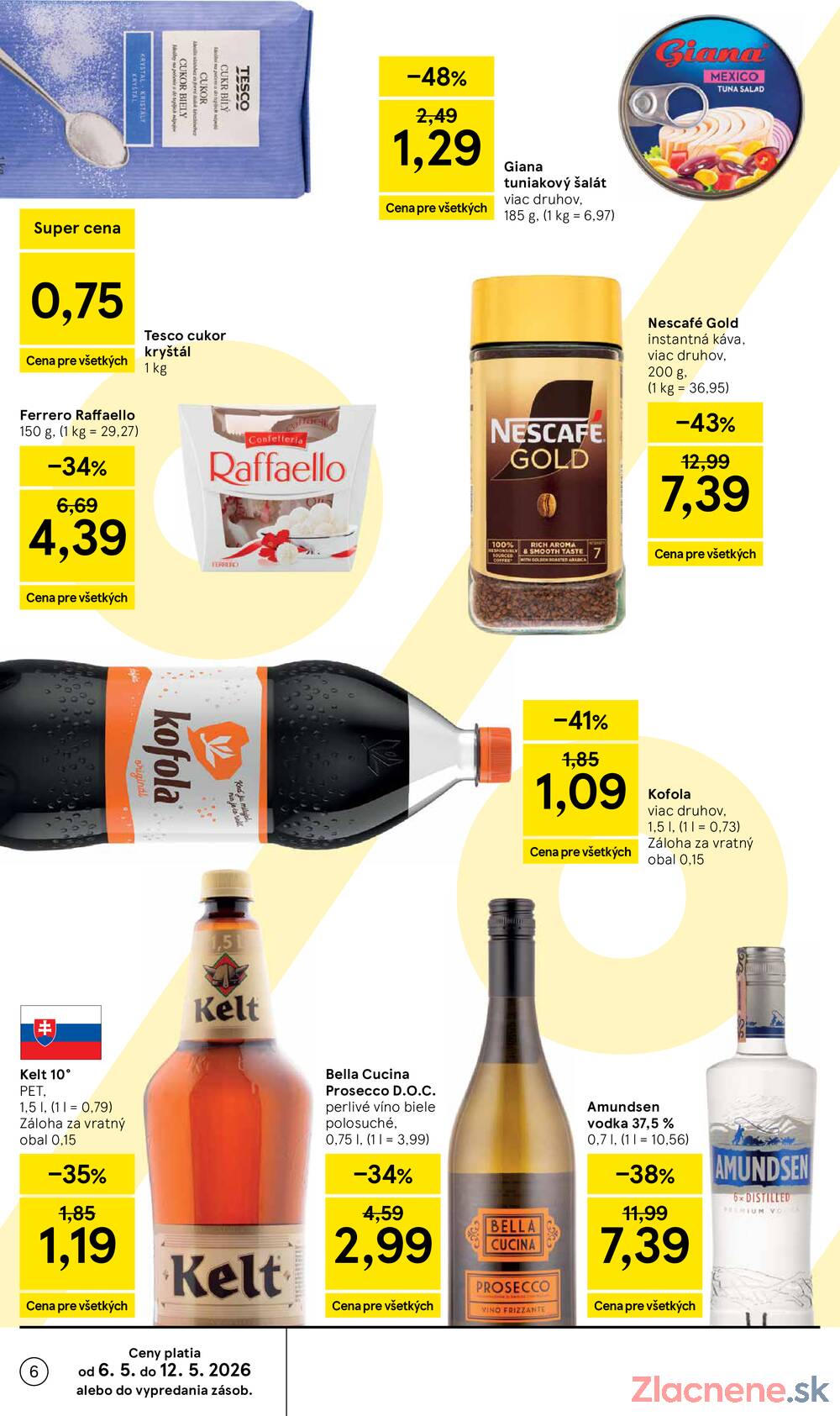 Tesco supermarkety od 6.5. do 12.5.2026