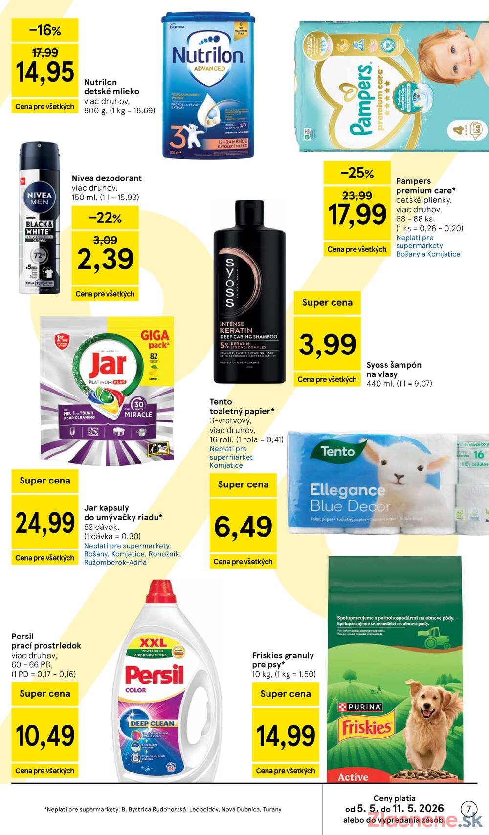 Tesco supermarkety od 6.5. do 12.5.2026