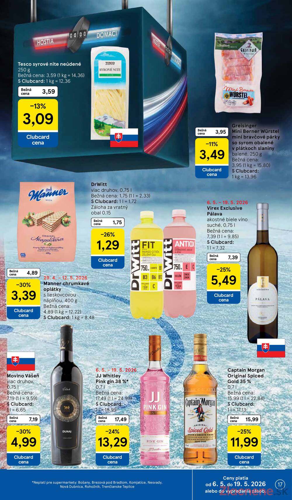 Tesco supermarkety od 6.5. do 12.5.2026