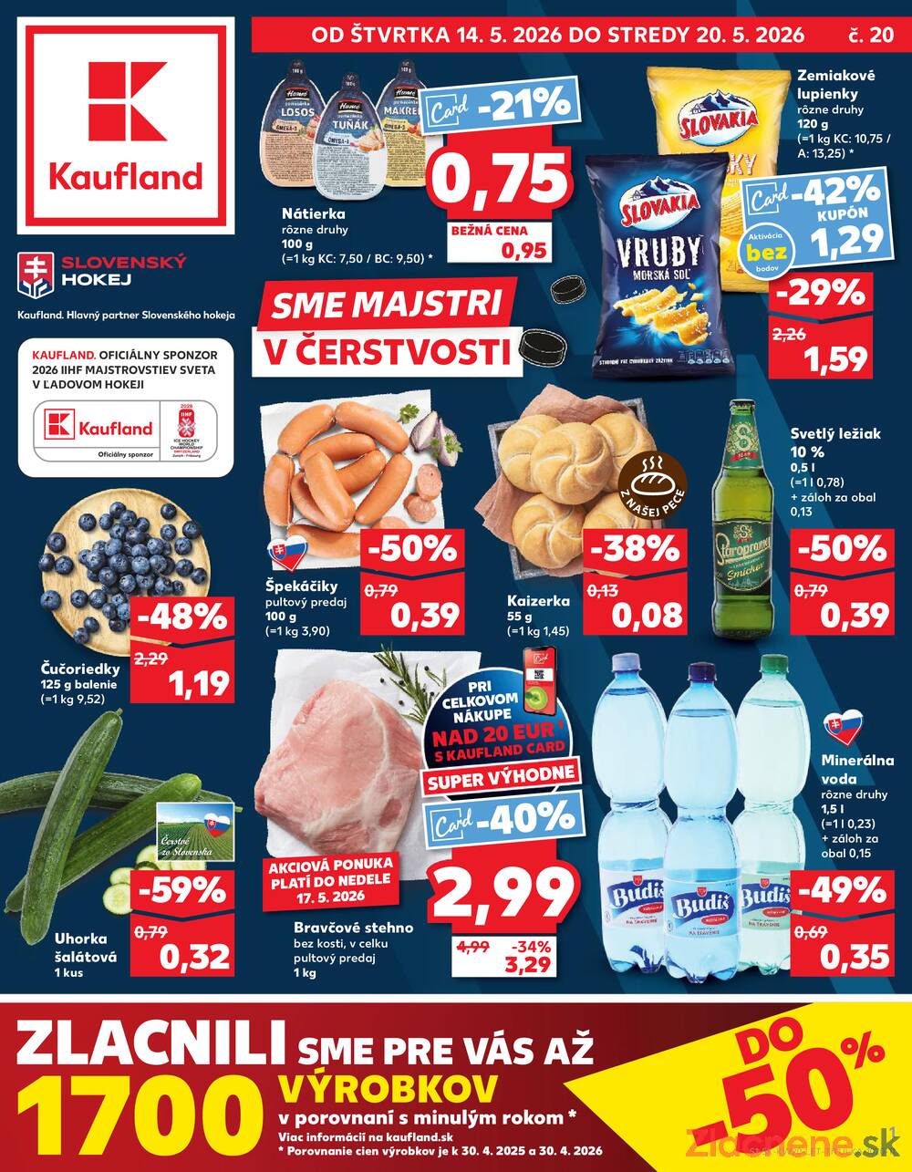 Leták Kaufland - Kaufland 14.5. - 20.5. - Kaufland Poprad - Jiřího Wolkera - strana 1