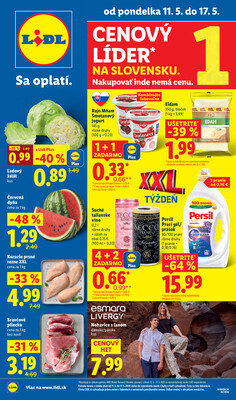 Leták Lidl 11.5. - 17.5.