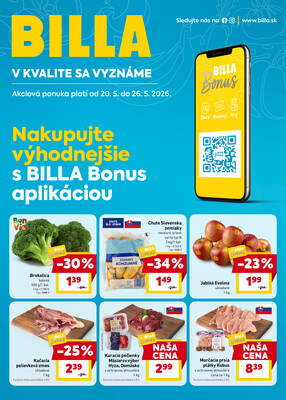 Leták BILLA od 20.5. do 26.5.2026