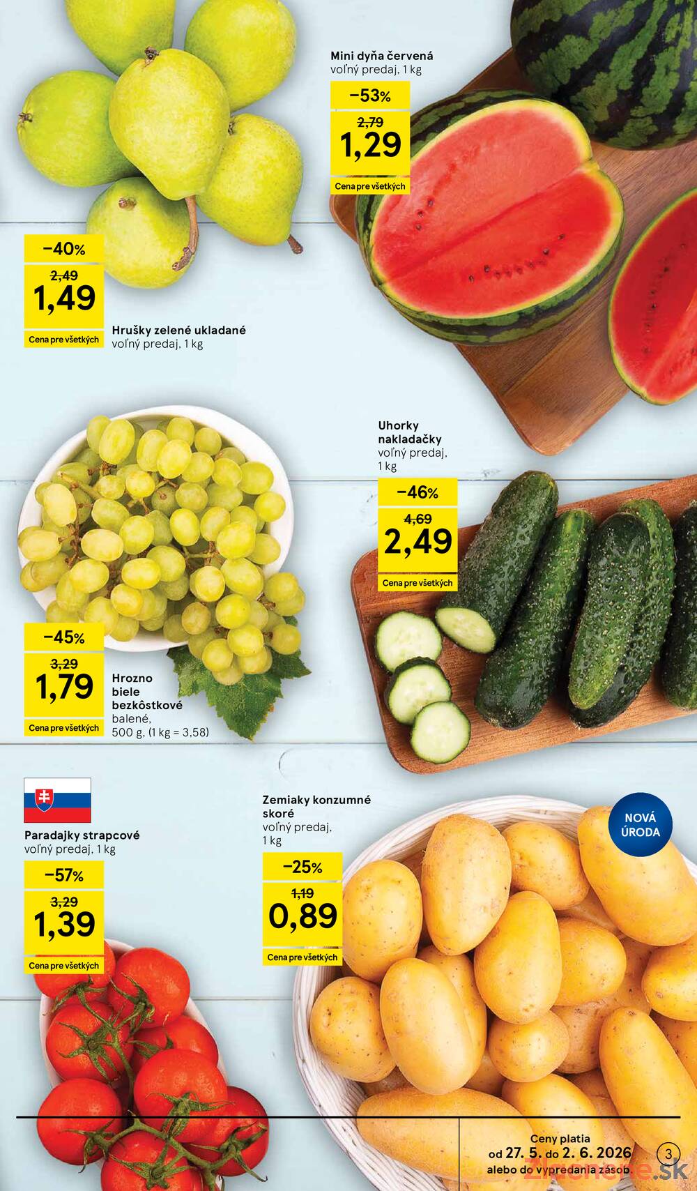 Leták Tesco - Tesco supermarkety od 27.5. do 2.6.2026 - strana 3 Leták Tesco - Tesco supermarkety od 27.5. do 2.6.2026 - strana 3