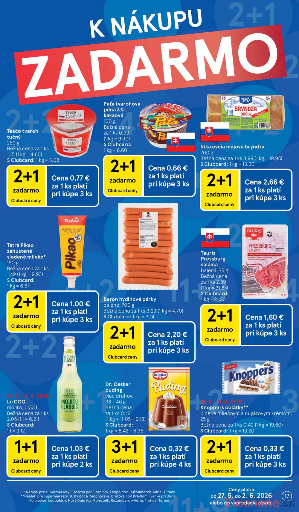 Tesco supermarkety od 27.5. do 2.6.2026