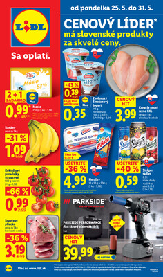 Leták Lidl do 31.5.
