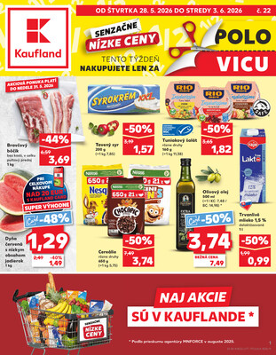 Leták Kaufland 28.5. - 3.6. - Kaufland Poprad - Jiřího Wolkera