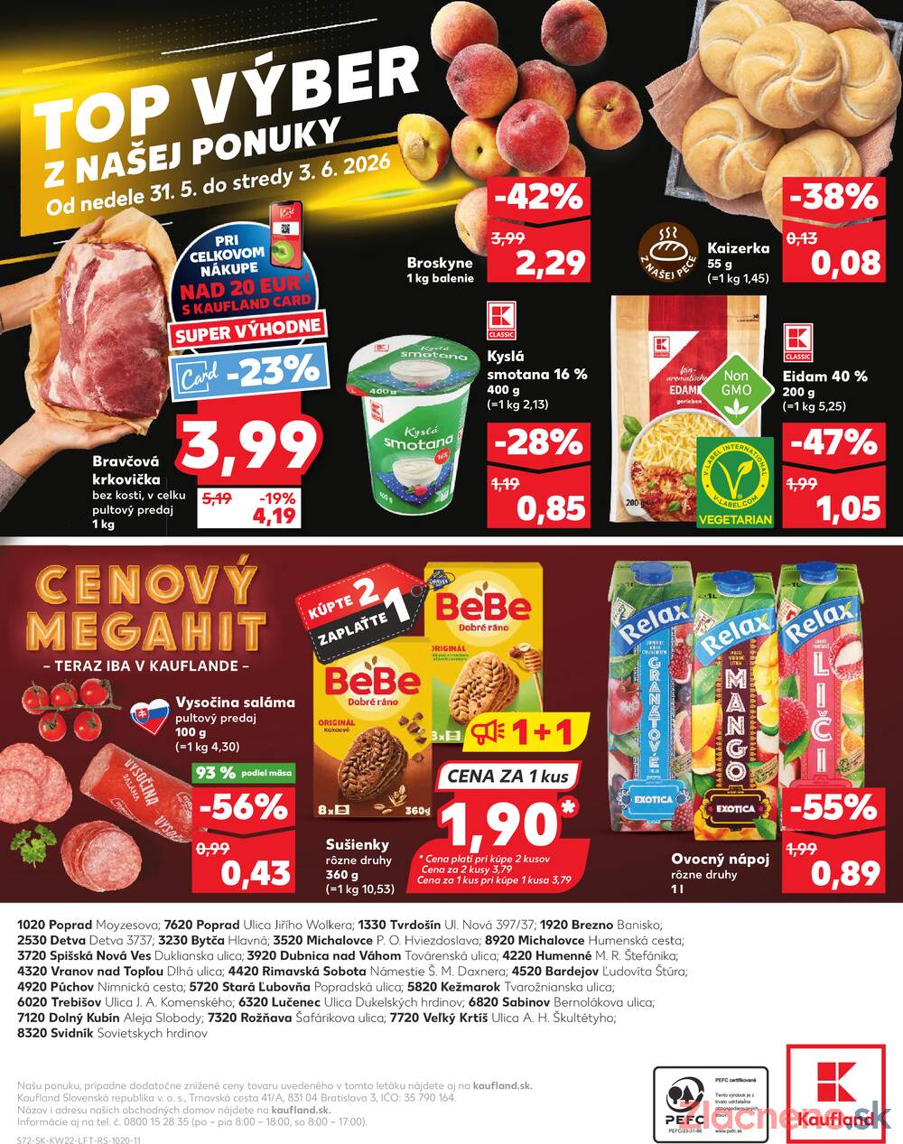 Kaufland 28.5. - 3.6. - Kaufland (A. H. Škultétyho, Veľký Krtíš)