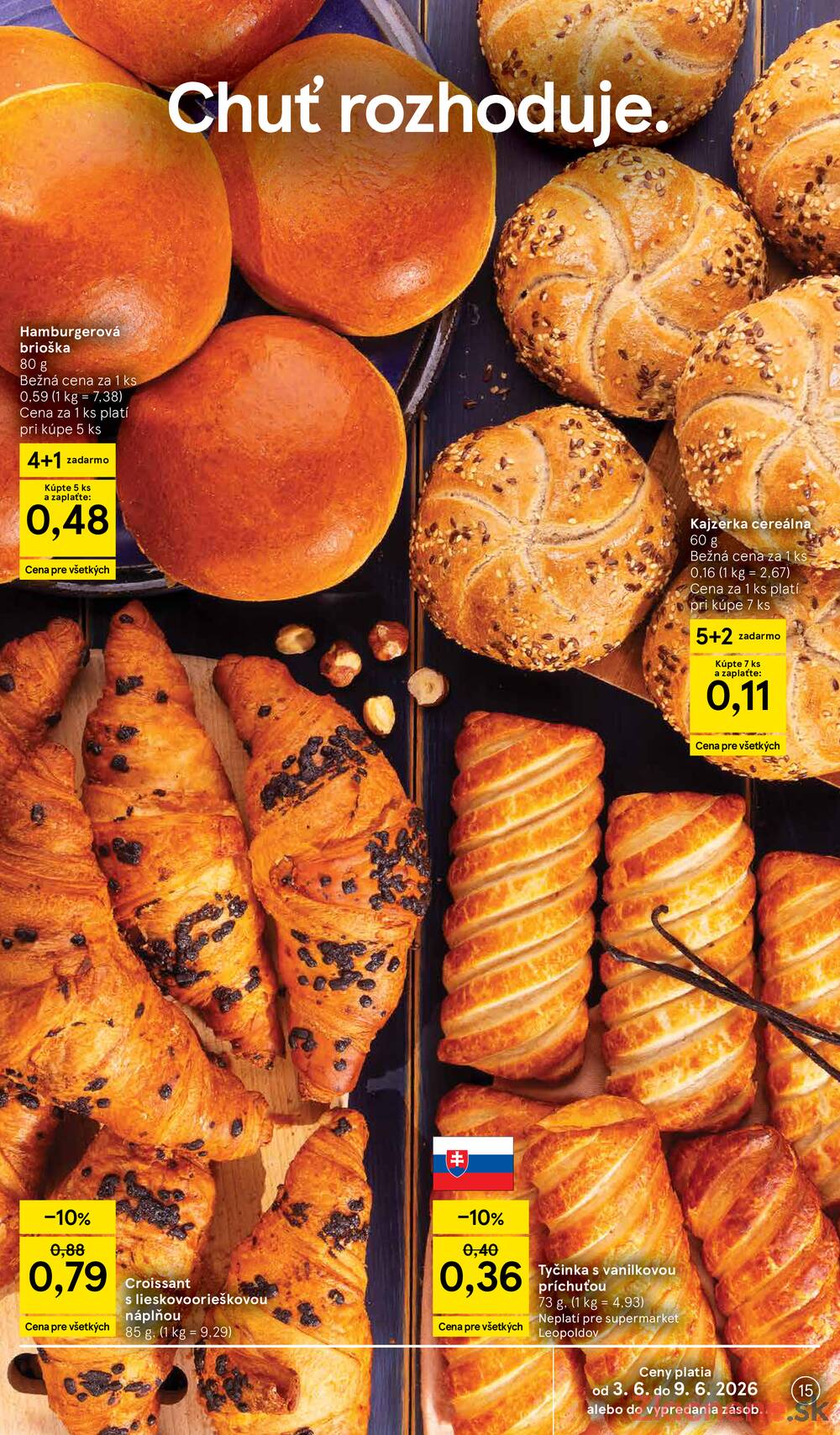 Tesco supermarkety od 3.6. do 9.6.2026