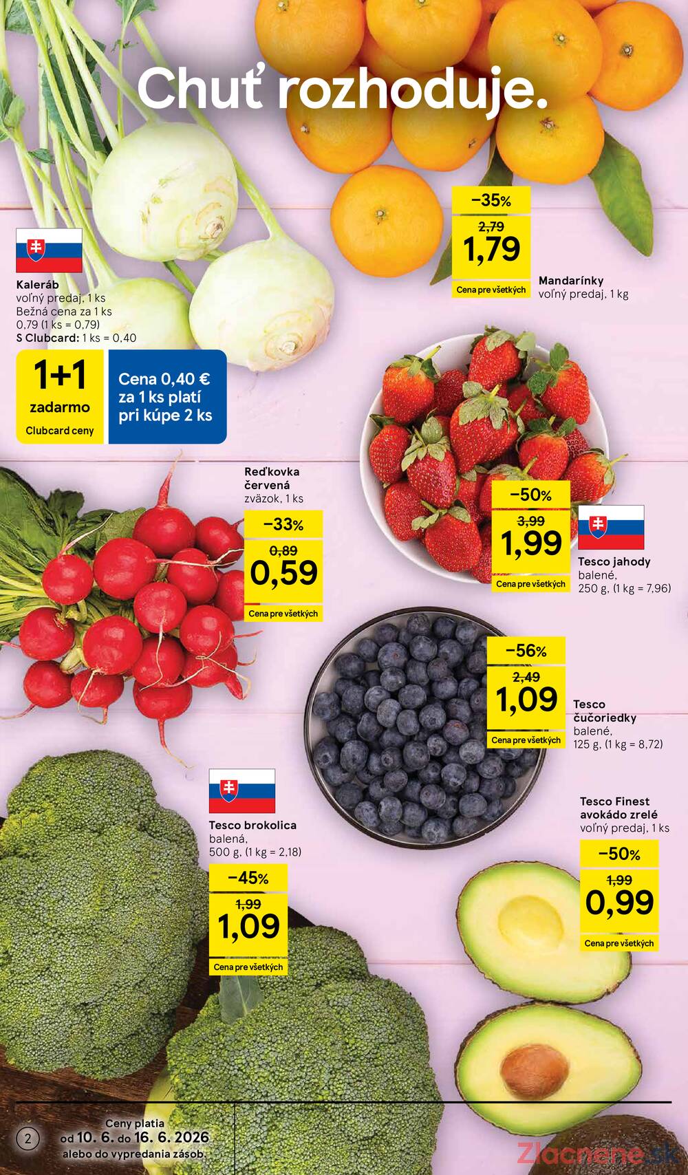 Leták Tesco - Tesco supermarkety od 10.6. do 16.6.2026 - strana 2 Leták Tesco - Tesco supermarkety od 10.6. do 16.6.2026 - strana 2