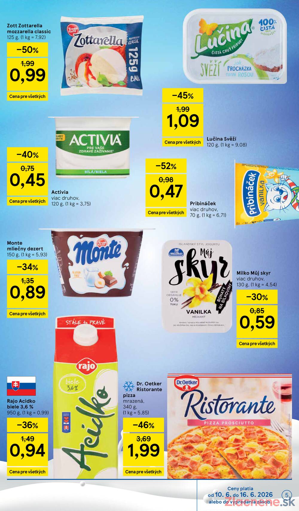 Tesco supermarkety od 10.6. do 16.6.2026