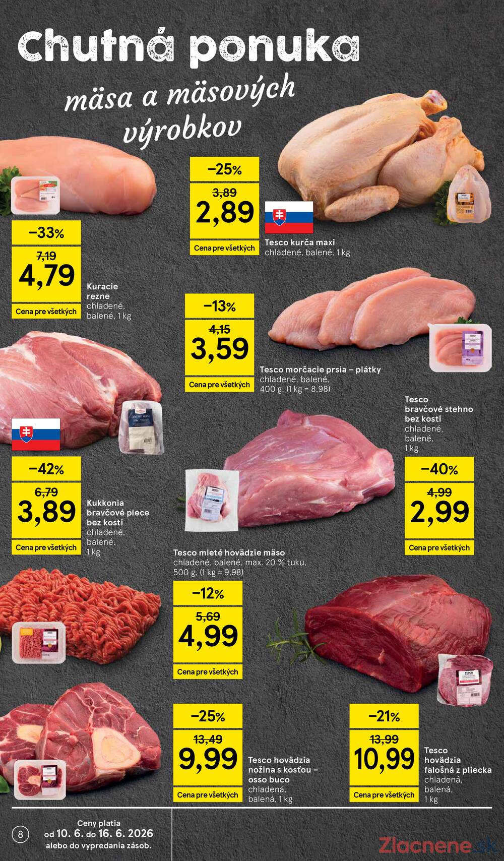 Tesco supermarkety od 10.6. do 16.6.2026