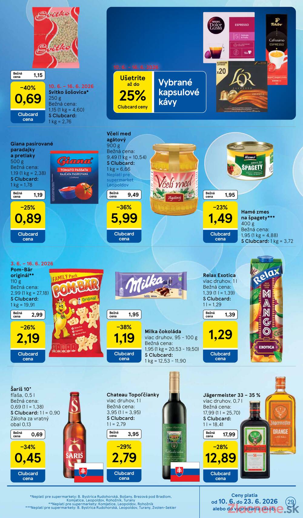 Leták Tesco - Tesco supermarkety od 10.6. do 16.6.2026 - strana 29 Leták Tesco - Tesco supermarkety od 10.6. do 16.6.2026 - strana 29