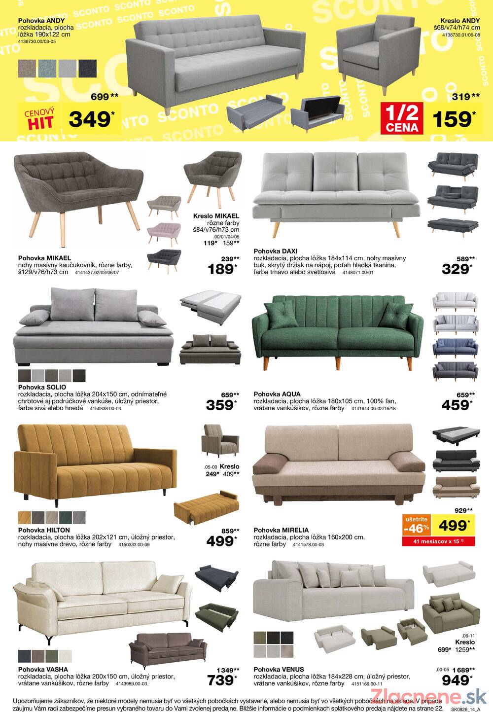 Leták SCONTO nábytok - Sconto nábytok od 17.6. do 14.7.2026 - strana 14 Leták SCONTO nábytok - Sconto nábytok od 17.6. do 14.7.2026 - strana 14