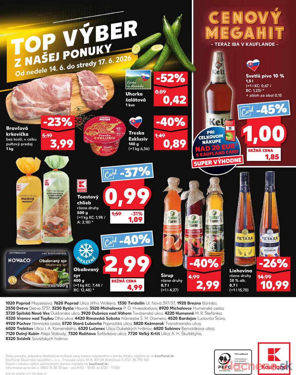 Kaufland 11.6. - 17.6. - Kaufland Humenné
