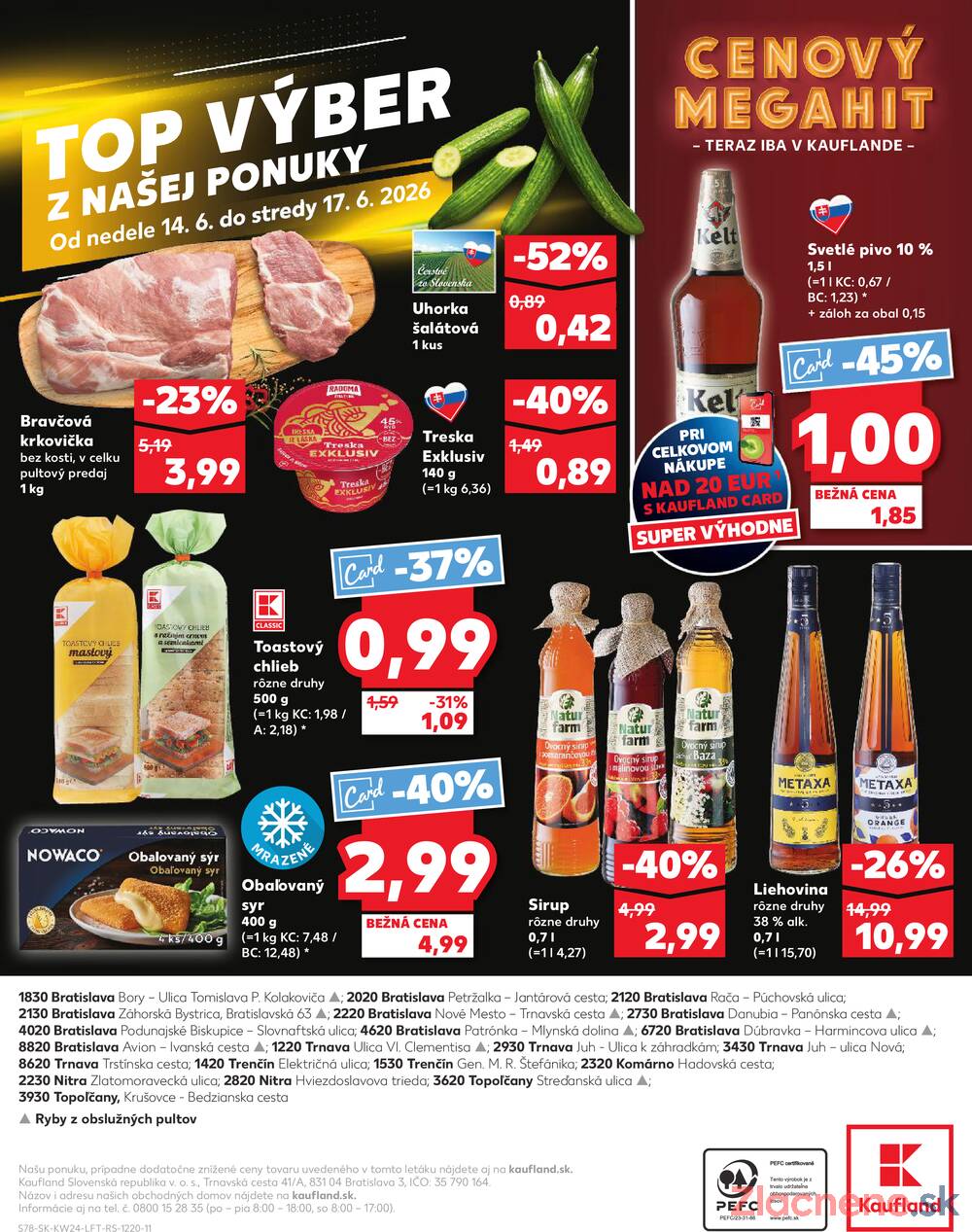 Kaufland 11.6. - 17.6. - Kaufland Trnava - Nová ul.