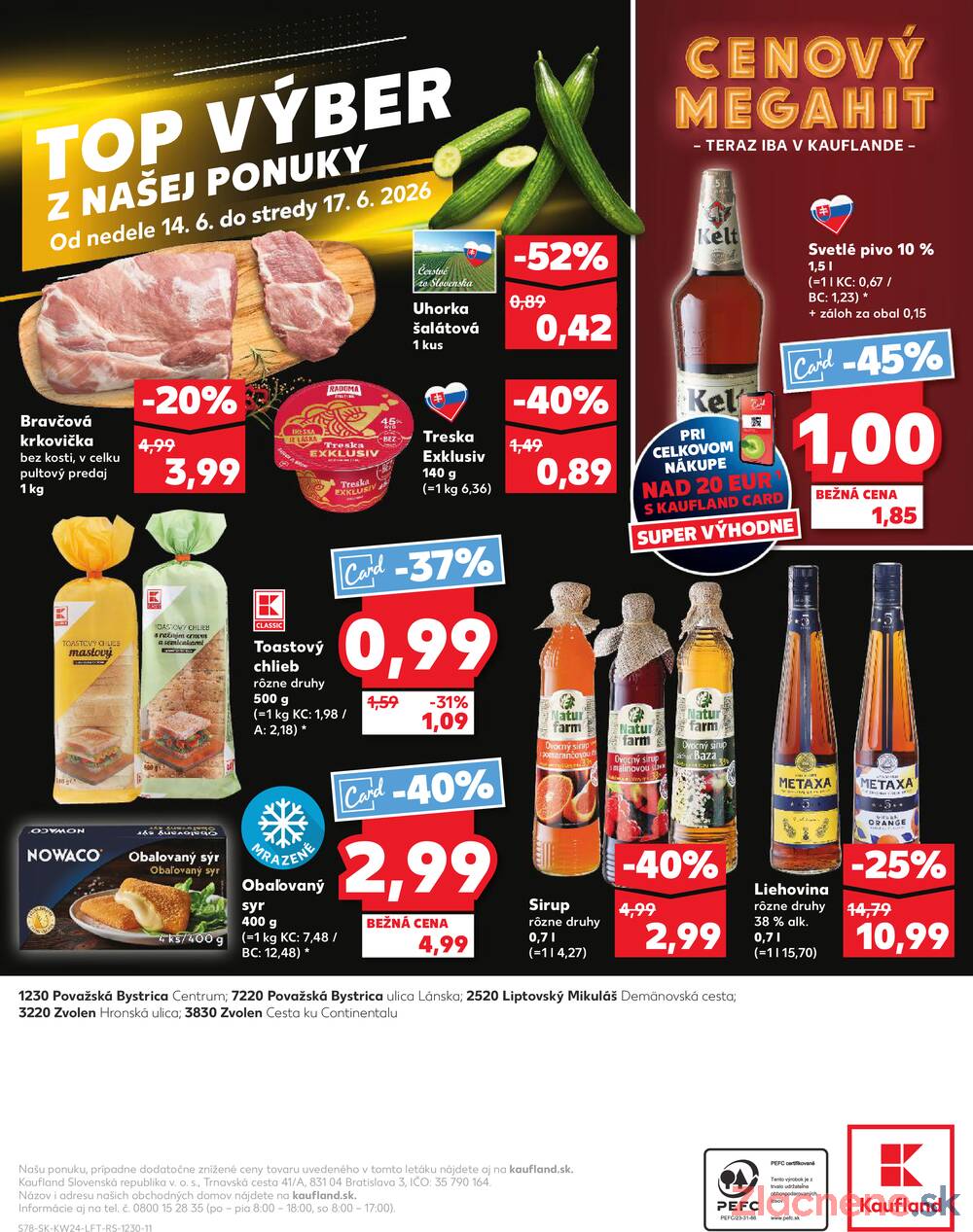 Kaufland 11.6. - 17.6. - Kaufland Považská Bystrica - Centrum