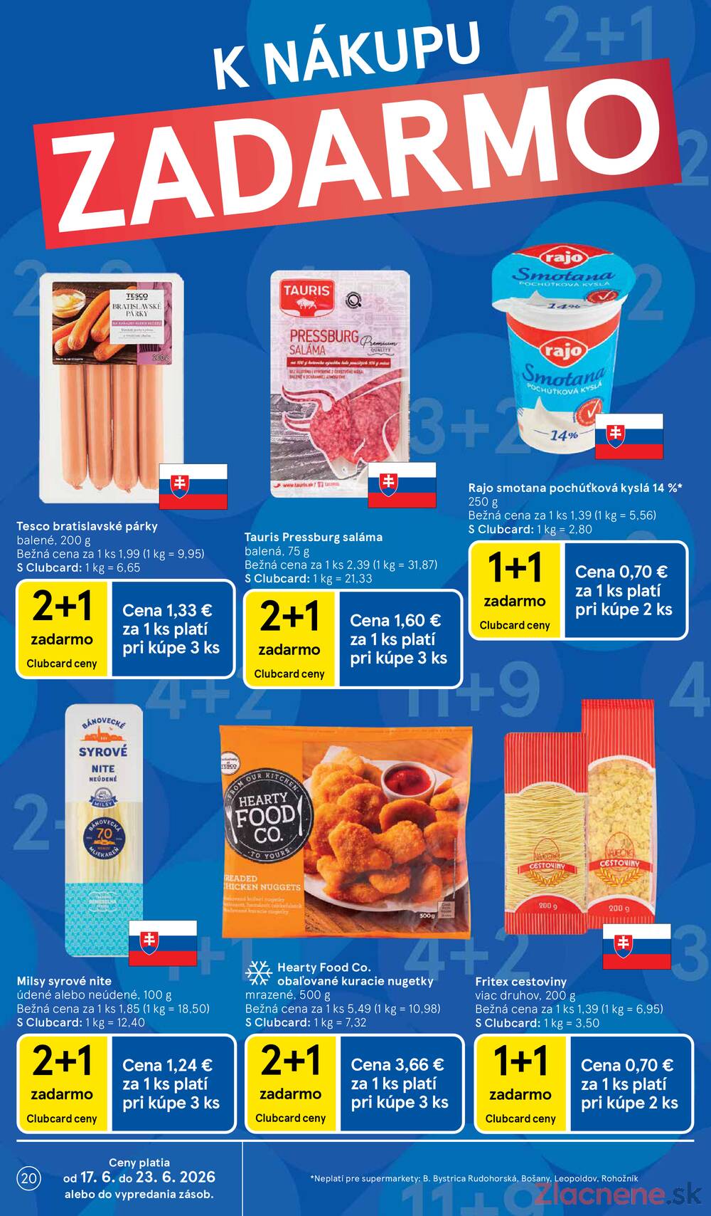 Leták Tesco - Tesco supermarkety od 17.6. do 23.6.2026 - strana 20 Leták Tesco - Tesco supermarkety od 17.6. do 23.6.2026 - strana 20