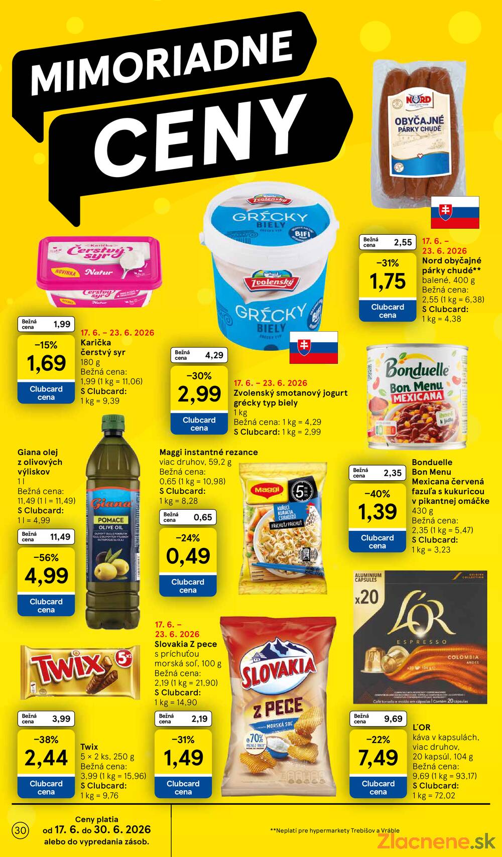 Tesco malé hypermarkety 17.6. - 23.6.