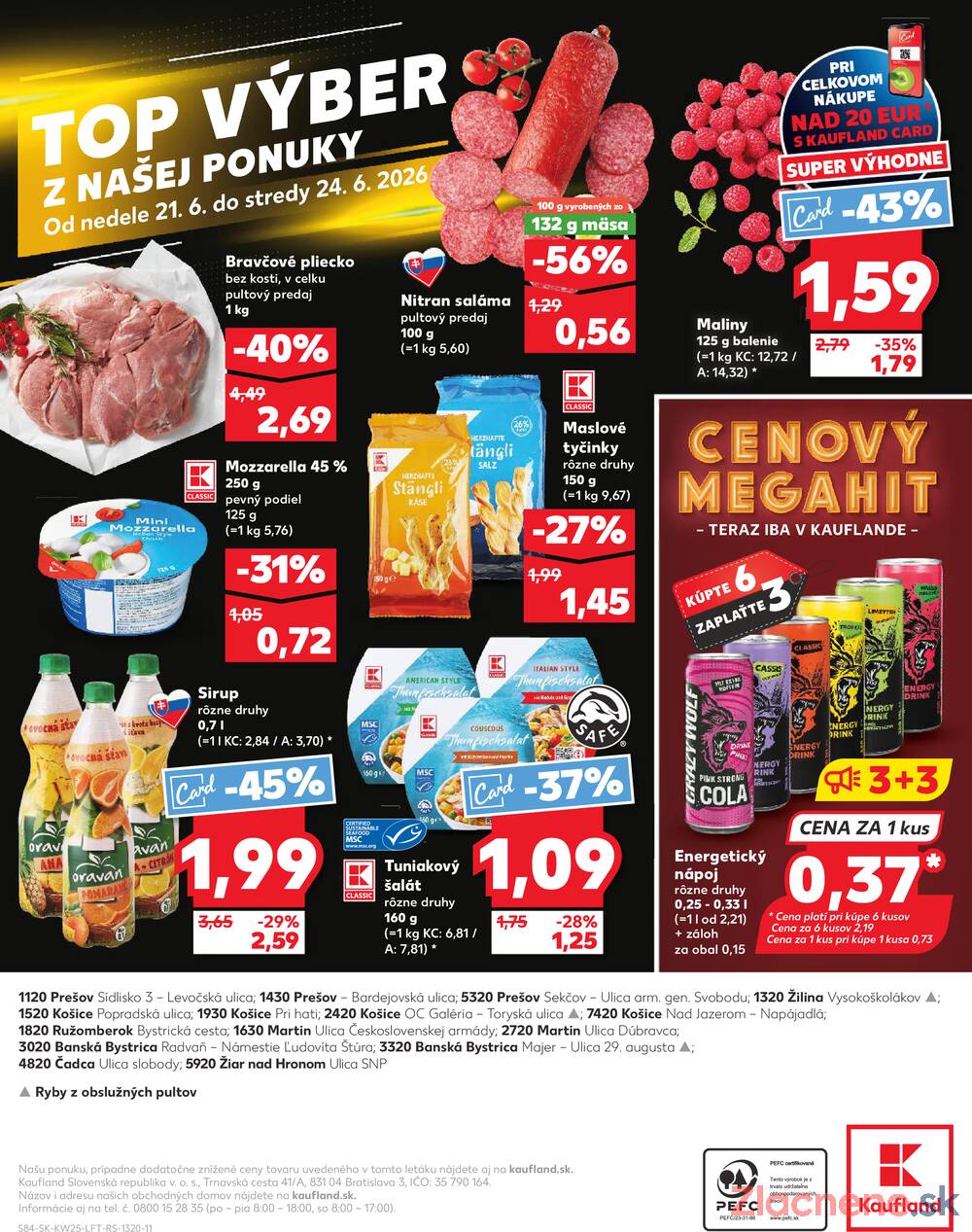 Kaufland 18.6. - 24.6. - Kaufland Ružomberok