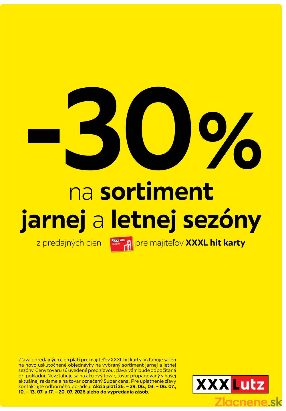 Leták XXXLutz - XXXLutz - 30 % na sortiment jarnej a letnej sezóny - strana 1 Leták XXXLutz - XXXLutz - 30 % na sortiment jarnej a letnej sezóny - strana 1