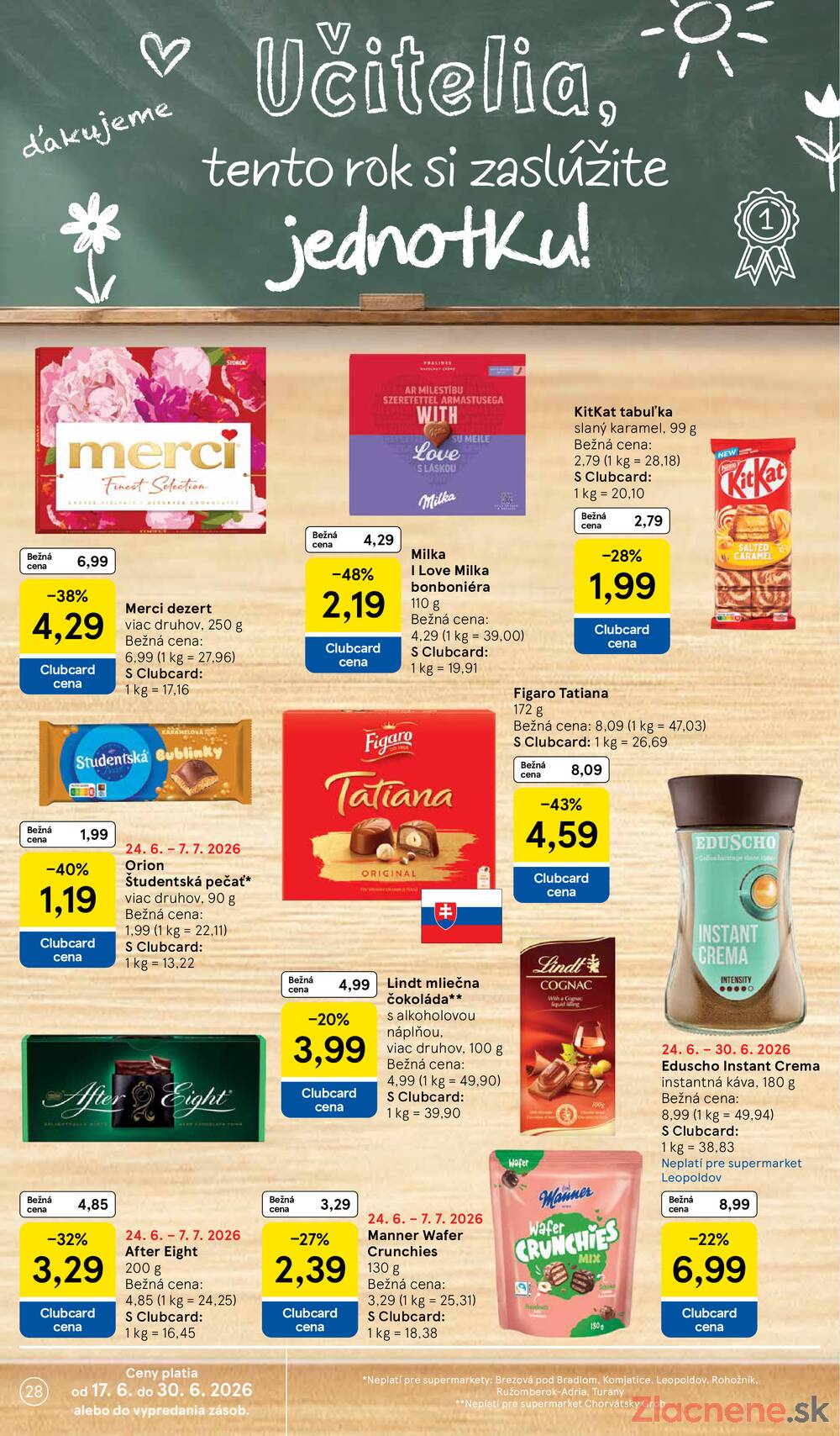 Tesco supermarkety od 24.6. do 30.6.2026