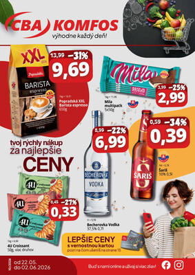 Leták CBA Komfos do 30.6.