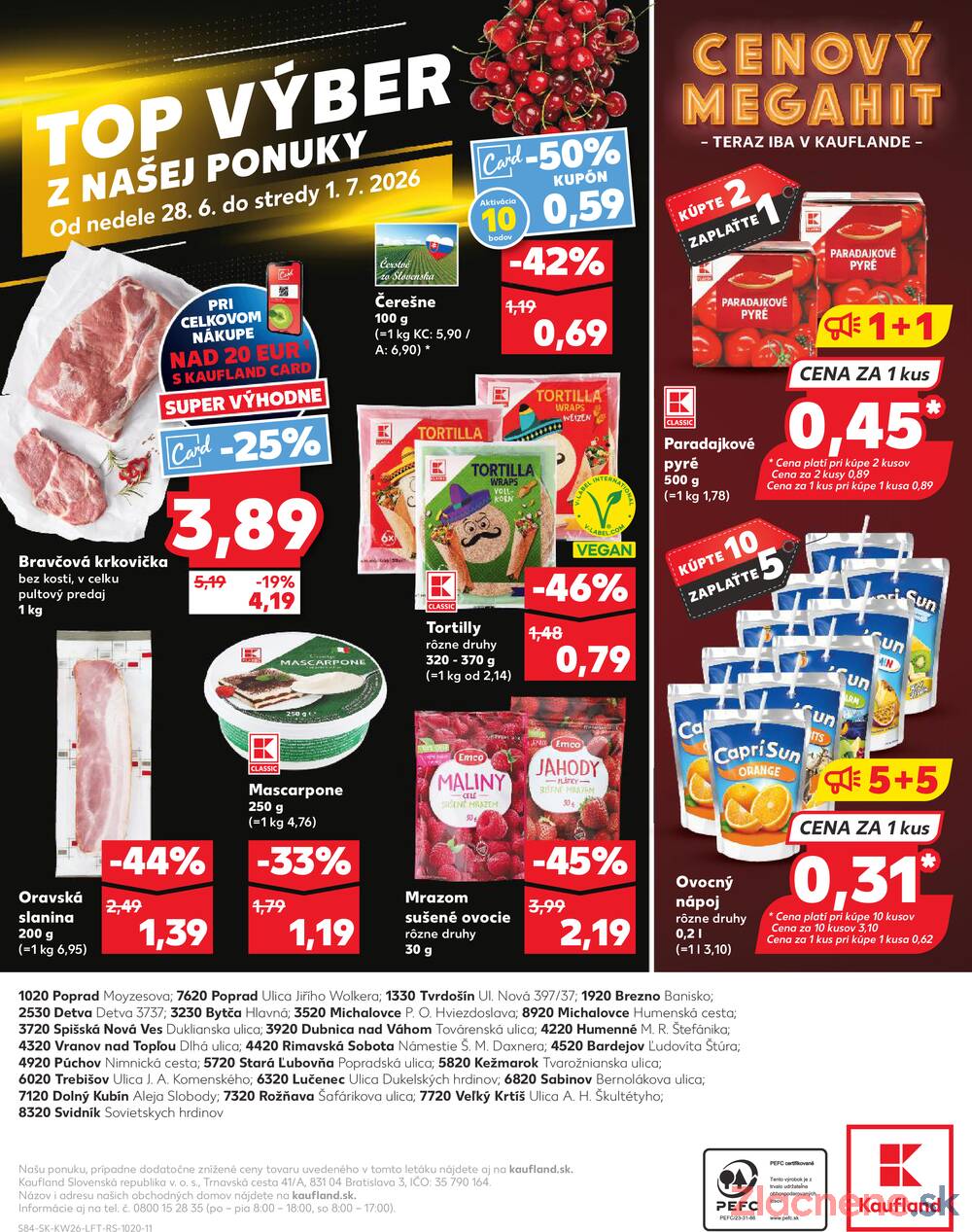 Leták Kaufland - Kaufland 25.6. - 1.7. - Kaufland Bardejov - strana 84