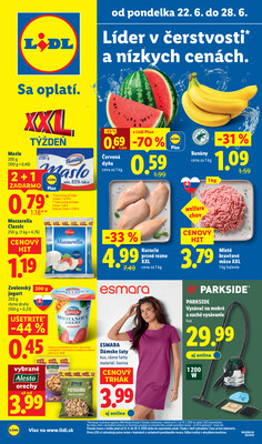Leták Lidl 22.6. - 28.6.