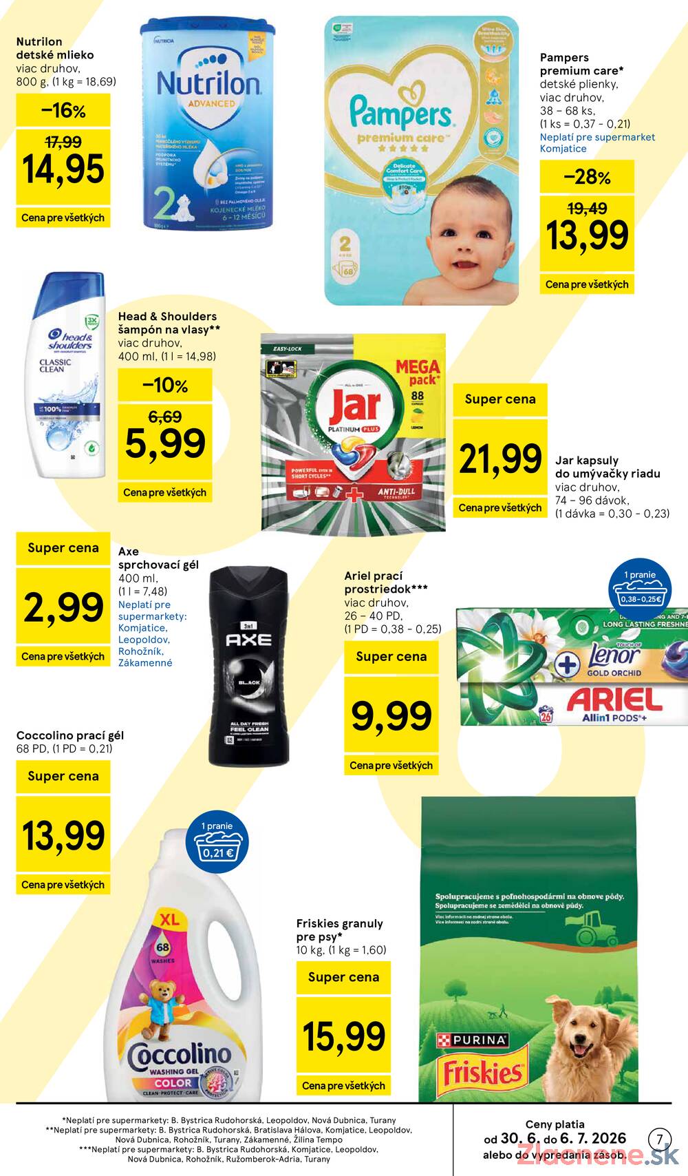Tesco supermarkety od 1.7. do 7.7.2026