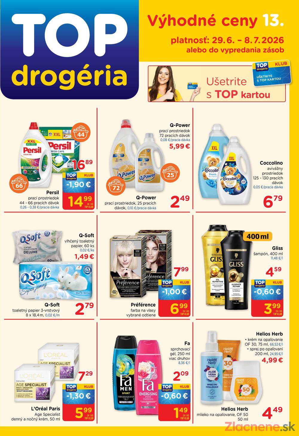 Leták TOP drogerie - TOP drogerie do 8.7. - strana 1 Leták TOP drogerie - TOP drogerie do 8.7. - strana 1
