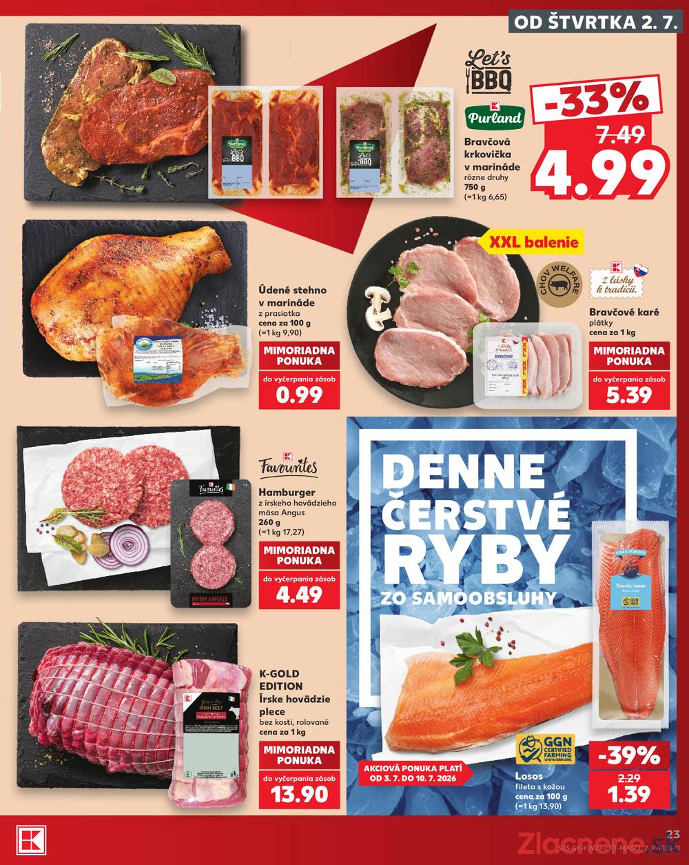 Leták Kaufland - Kaufland 2.7. - 8.7. - Kaufland Poprad - Jiřího Wolkera - strana 23
