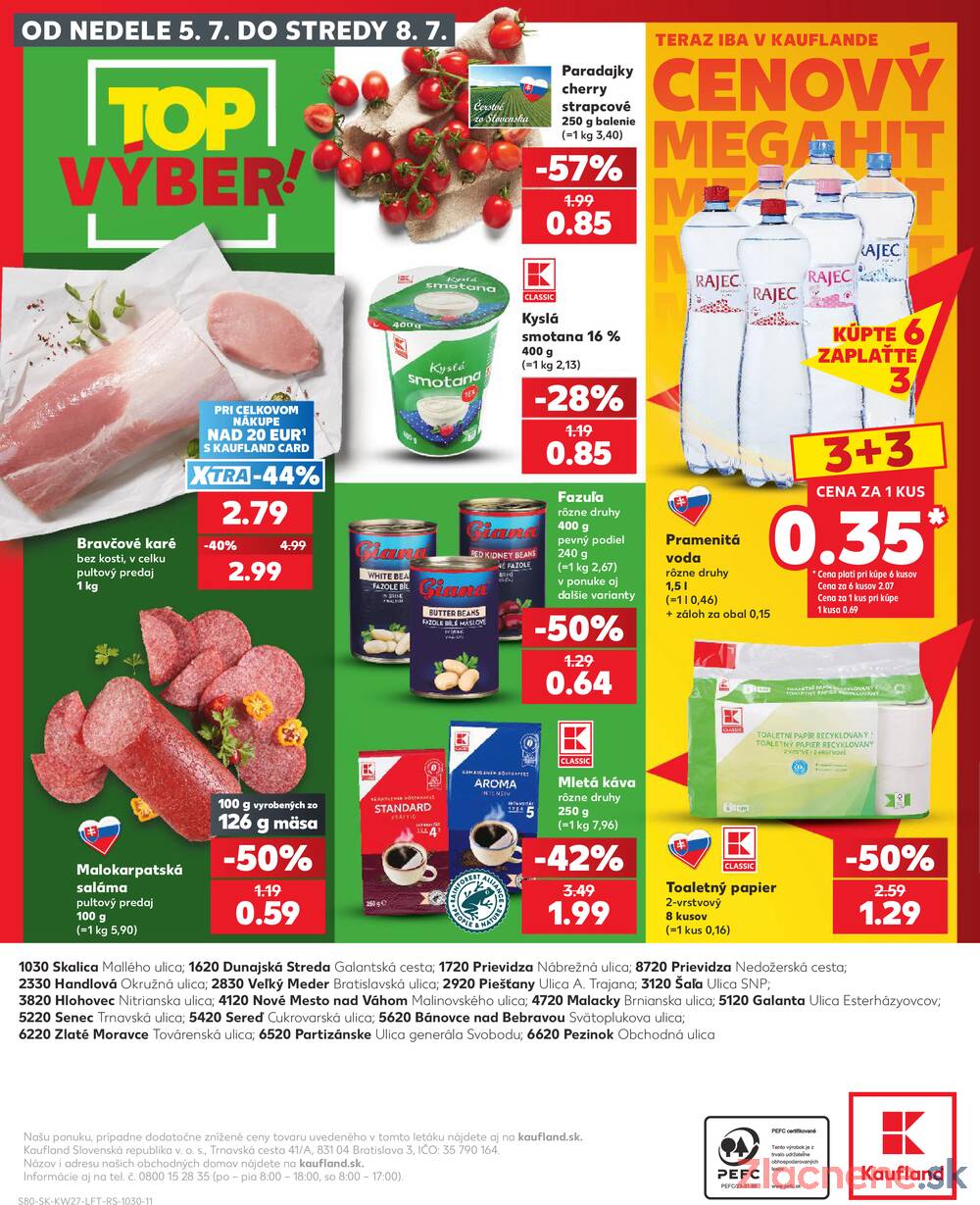 Kaufland 2.7. - 8.7. - Kaufland Bánovce nad Bebravou