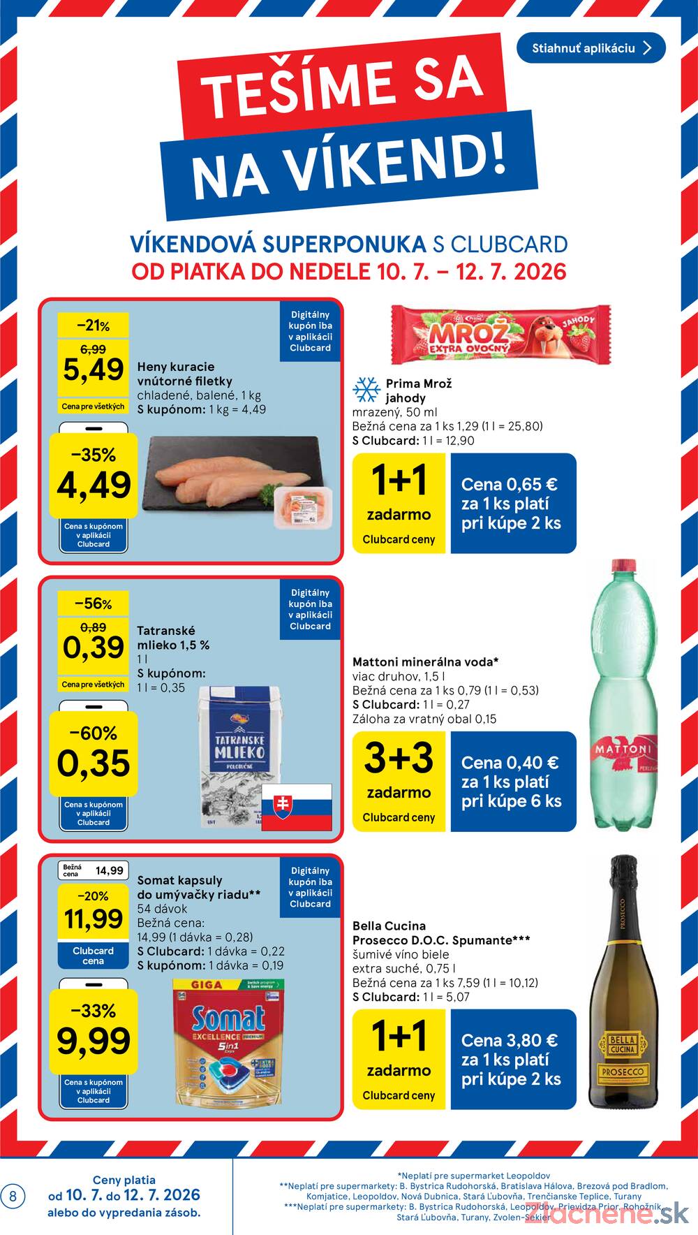 Tesco supermarkety od 8.7. do 14.7.2026
