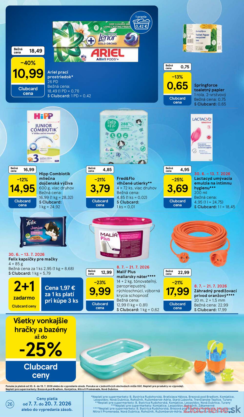 Tesco supermarkety od 8.7. do 14.7.2026