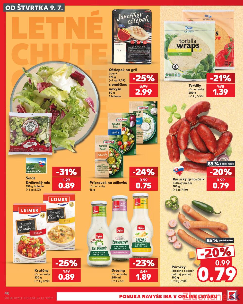 Kaufland 9.7. - 15.7. - Kaufland Bratislava - Bory