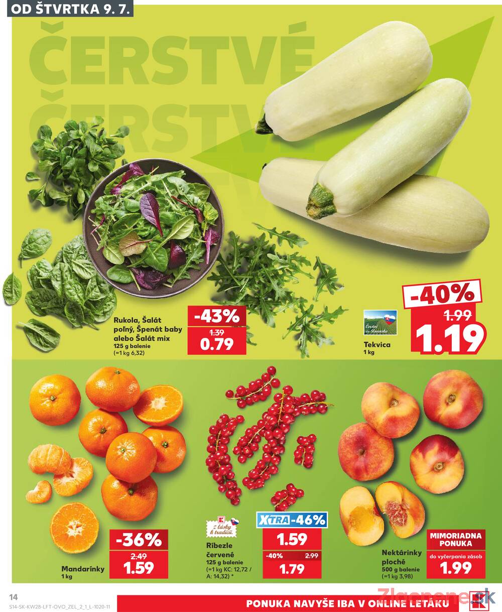 Leták Kaufland - Kaufland 9.7. - 15.7. - Kaufland Trnava - Trstínska cesta - strana 14