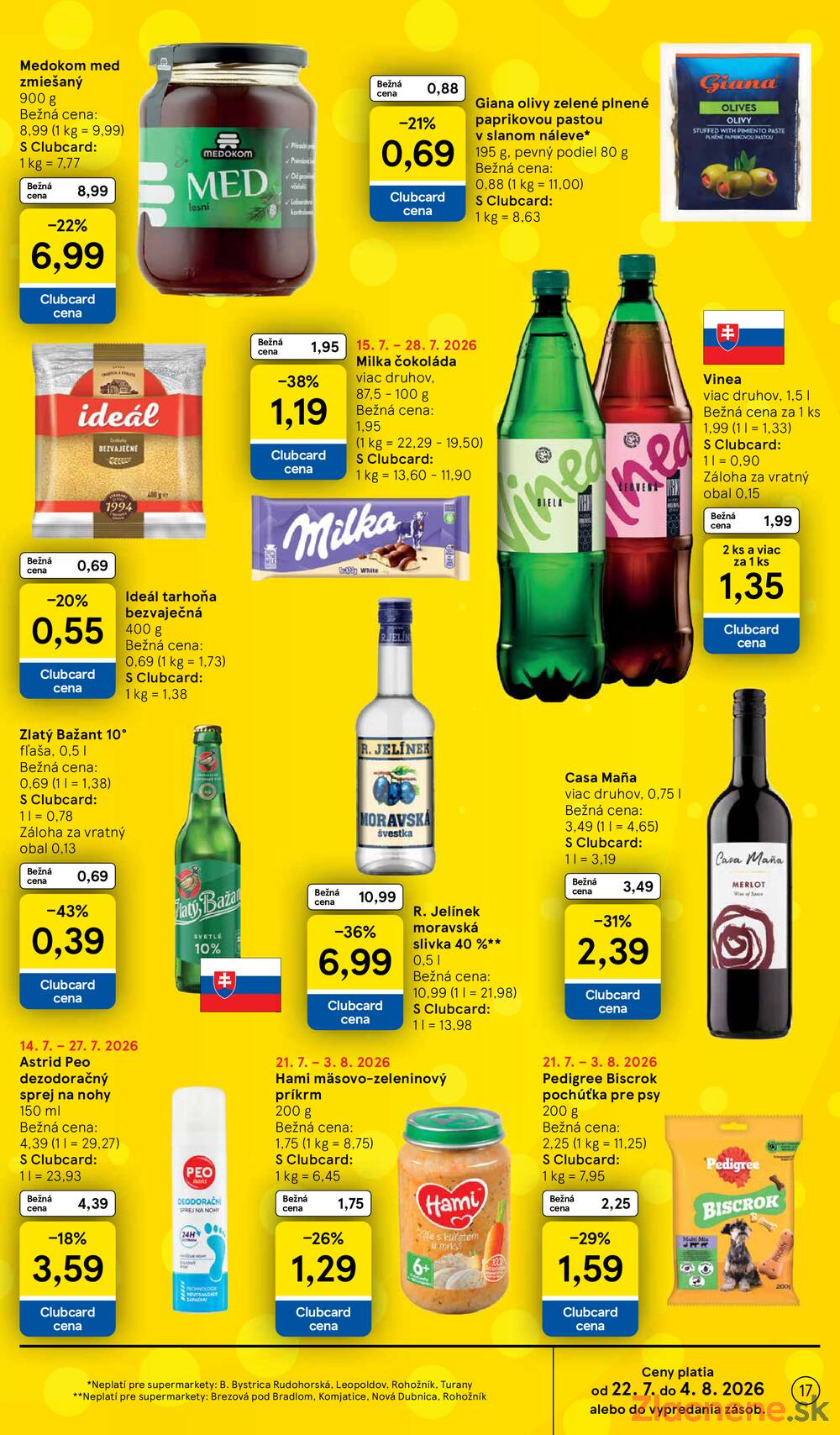 Leták Tesco - Tesco supermarkety od 22.7. do 28.7.2026 - strana 17