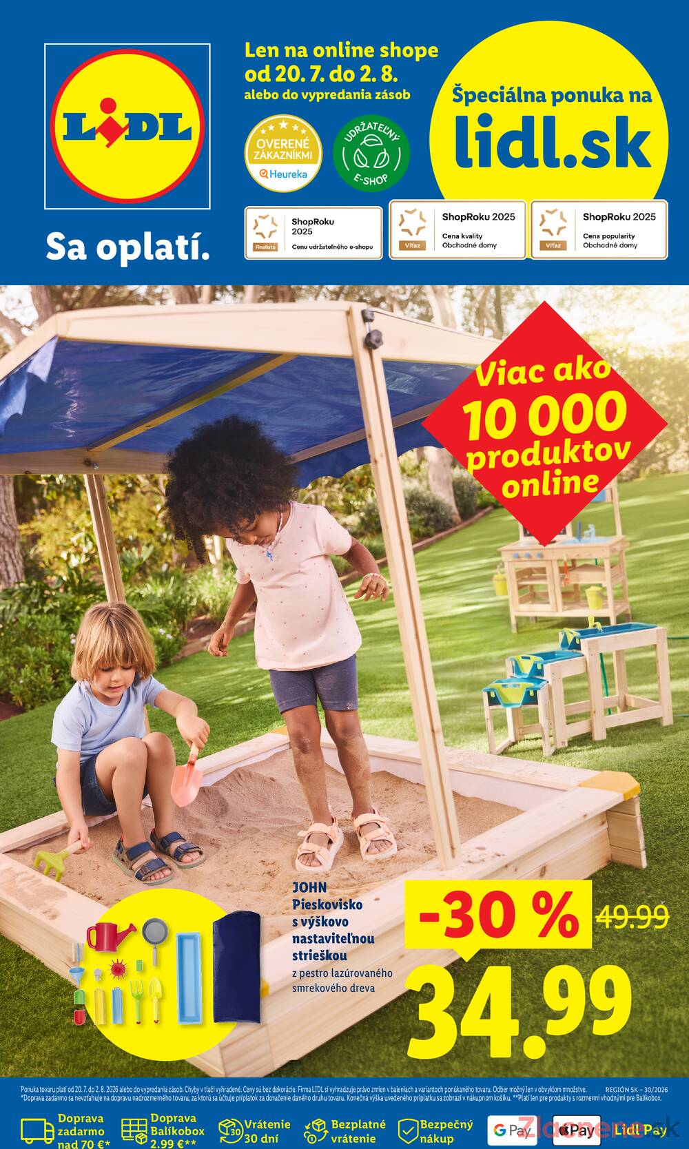 Leták Lidl - Lidl Online Magazín do 2.8. - strana 1 Leták Lidl - Lidl Online Magazín do 2.8. - strana 1