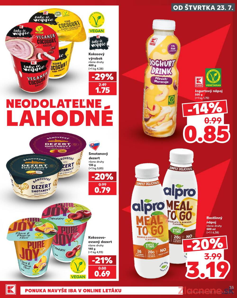 Leták Kaufland - Kaufland 23.7. - 29.7. - Kaufland Dunajská Streda - strana 35
