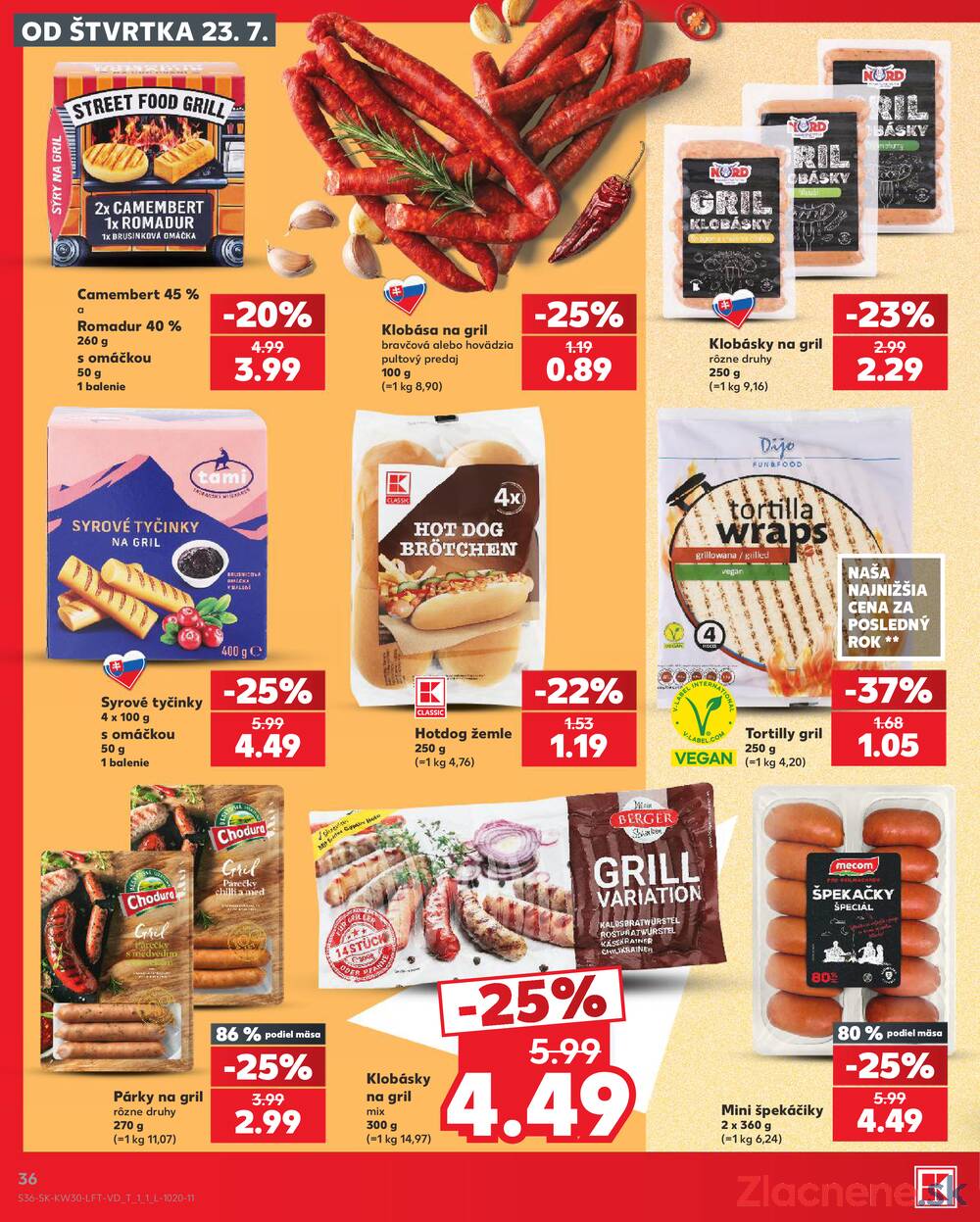 Leták Kaufland - Kaufland 23.7. - 29.7. - Kaufland Dunajská Streda - strana 36