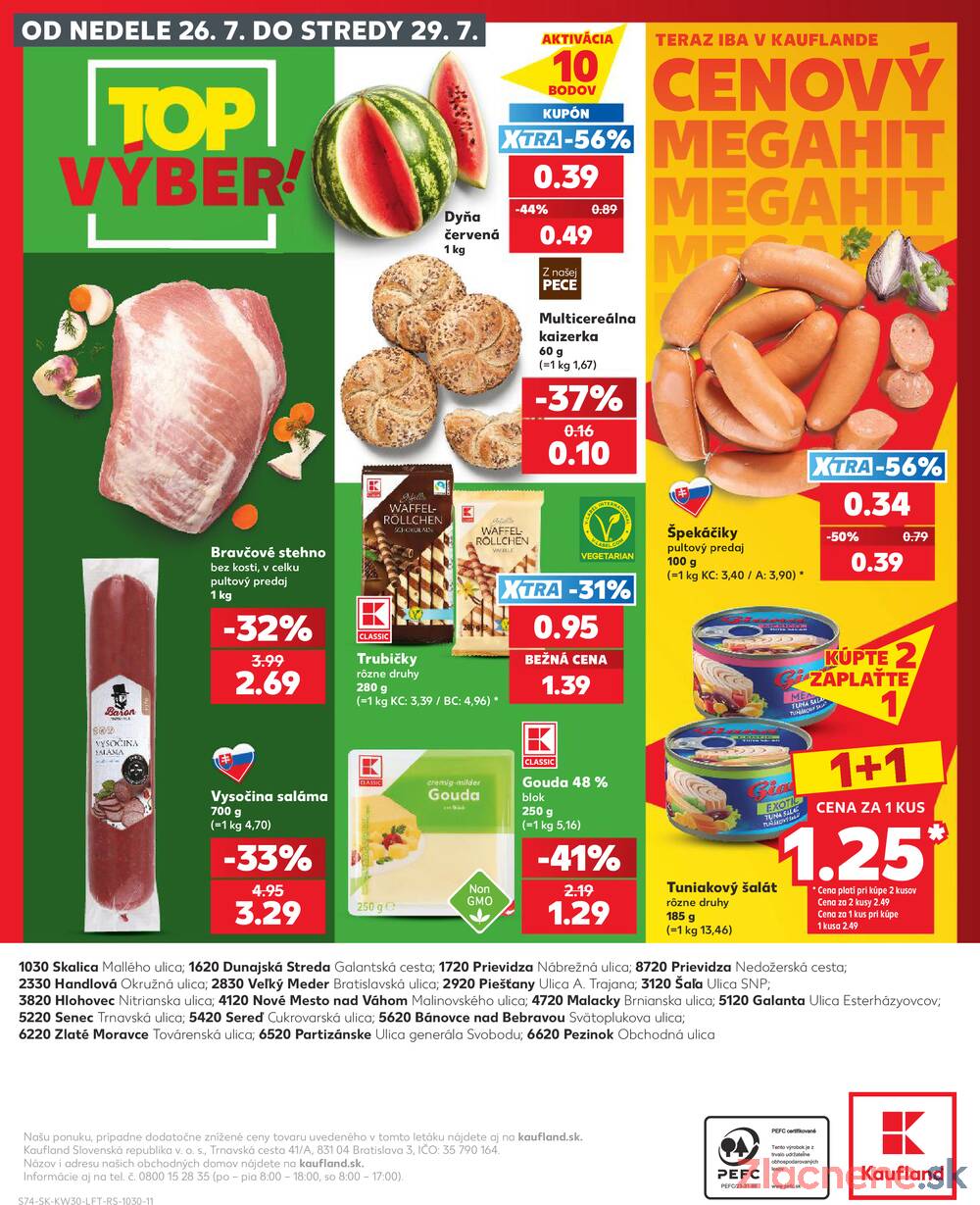 Kaufland 23.7. - 29.7. - Kaufland Bánovce nad Bebravou