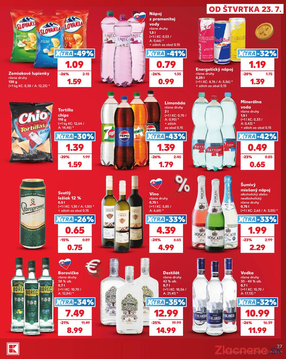 Leták Kaufland - Kaufland 23.7. - 29.7. - Kaufland Považská Bystrica - Centrum - strana 27