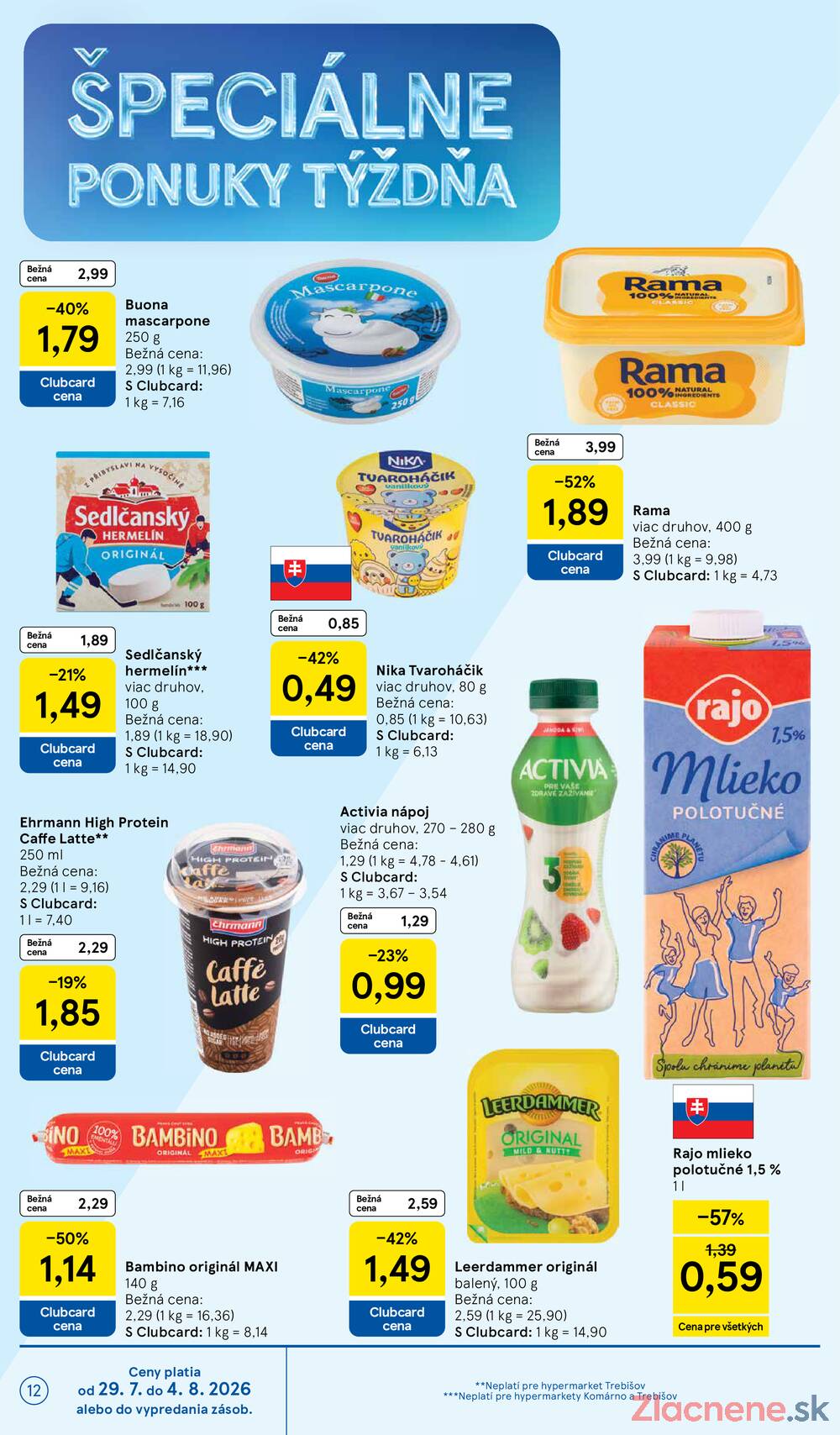 Tesco hypermarkety 29.7. - 4.8.
