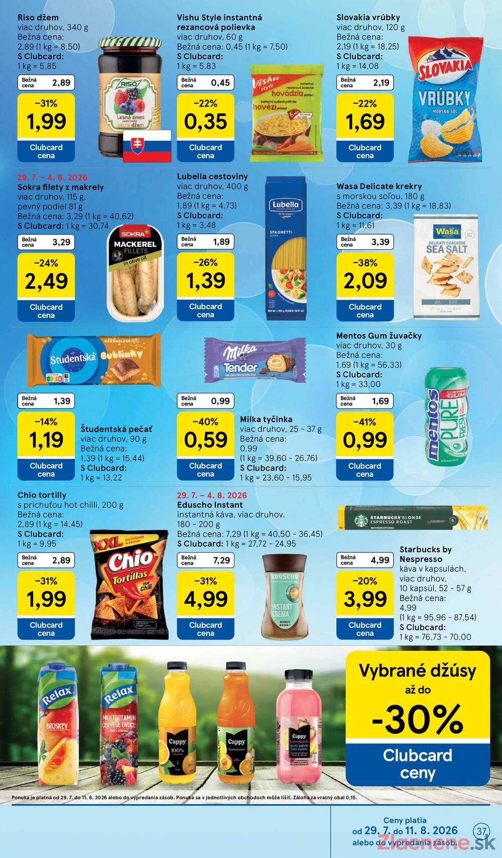 Tesco hypermarkety 29.7. - 4.8.