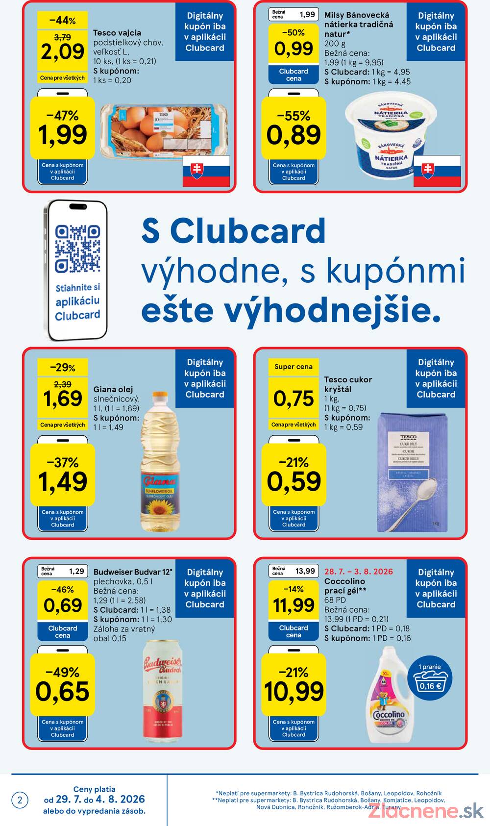Tesco supermarkety od 29.7. do 4.8.2026
