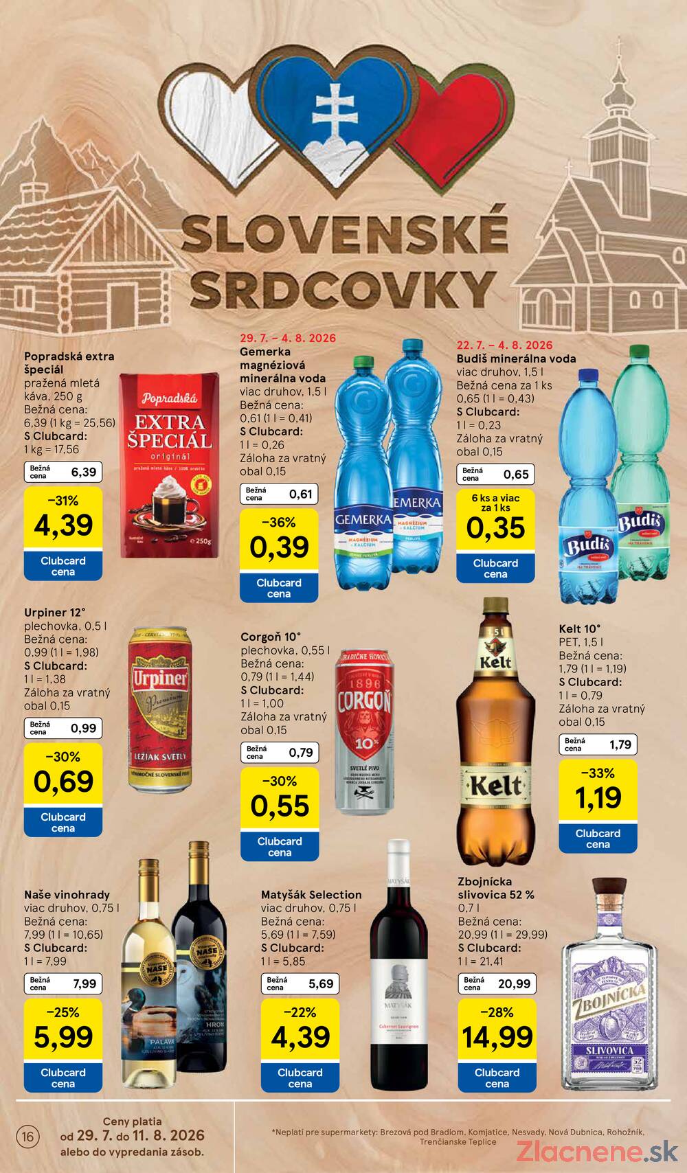 Tesco supermarkety od 29.7. do 4.8.2026