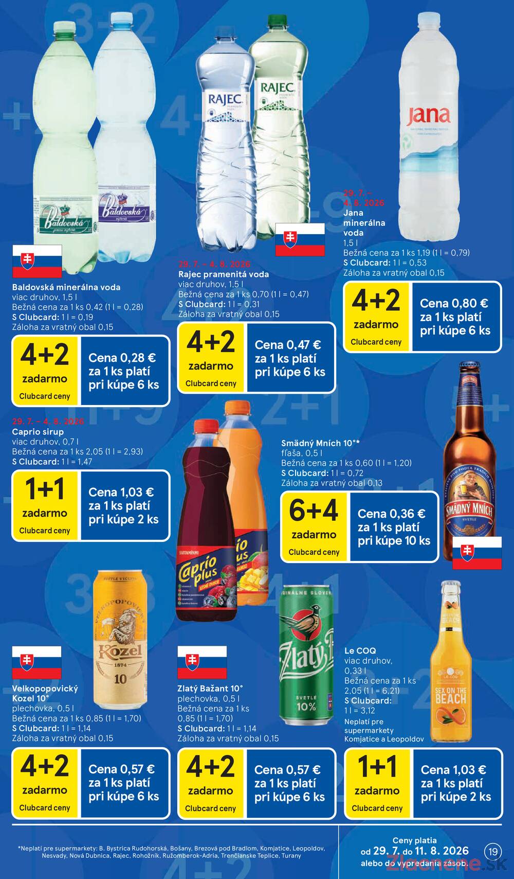 Tesco supermarkety od 29.7. do 4.8.2026