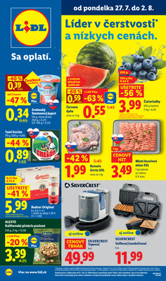 Leták Lidl do 2.8.