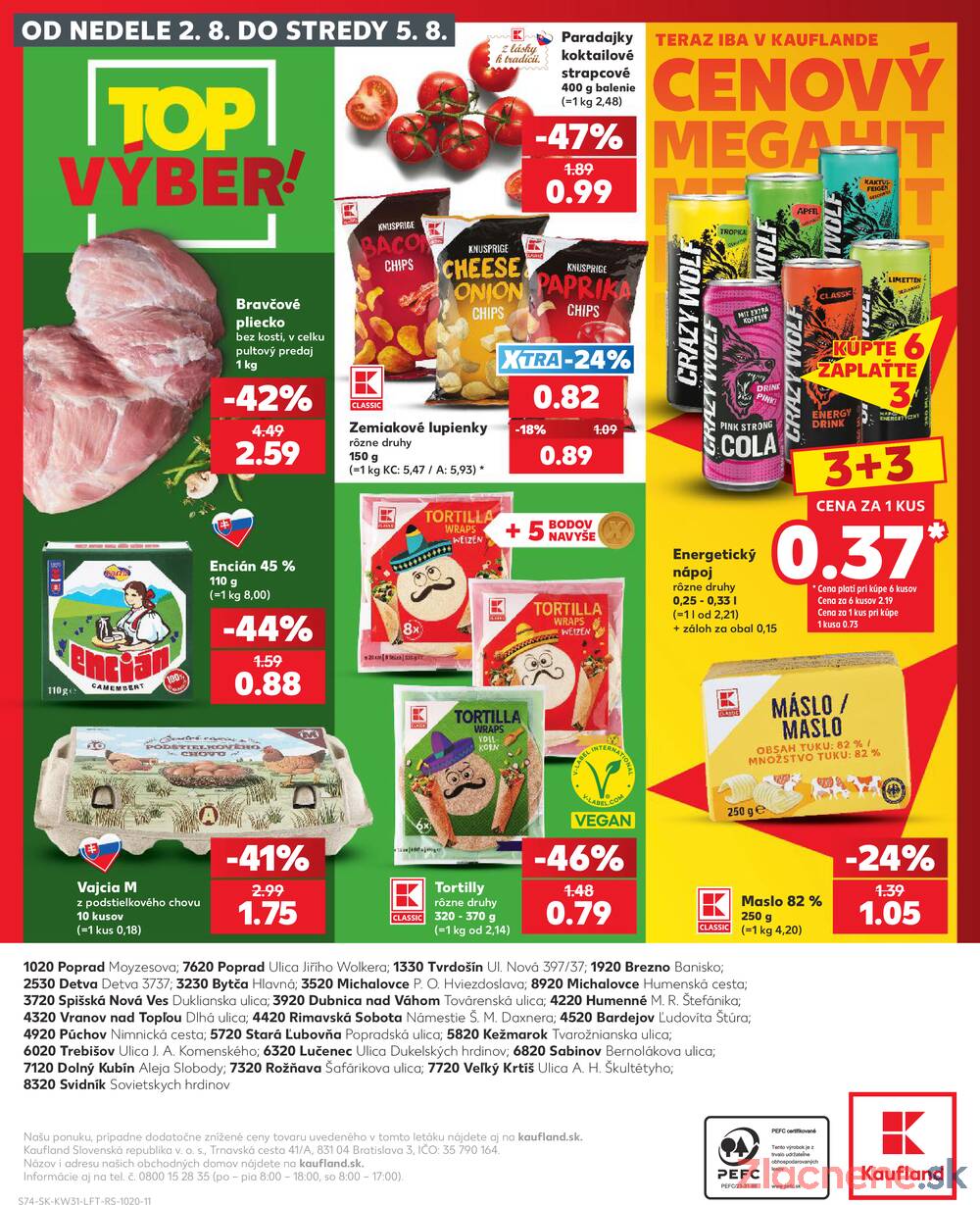 Leták Kaufland - Kaufland 30.7. - 5.8. - Kaufland Dubnica nad Váhom - strana 74 Leták Kaufland - Kaufland 30.7. - 5.8. - Kaufland Dubnica nad Váhom - strana 74